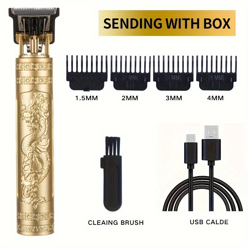 USB-charged electric hair clipper, unisex beard trimmer, bald head trimmer, moustache trimmer, grooming tool, beard trimming kit, barber trimmer,