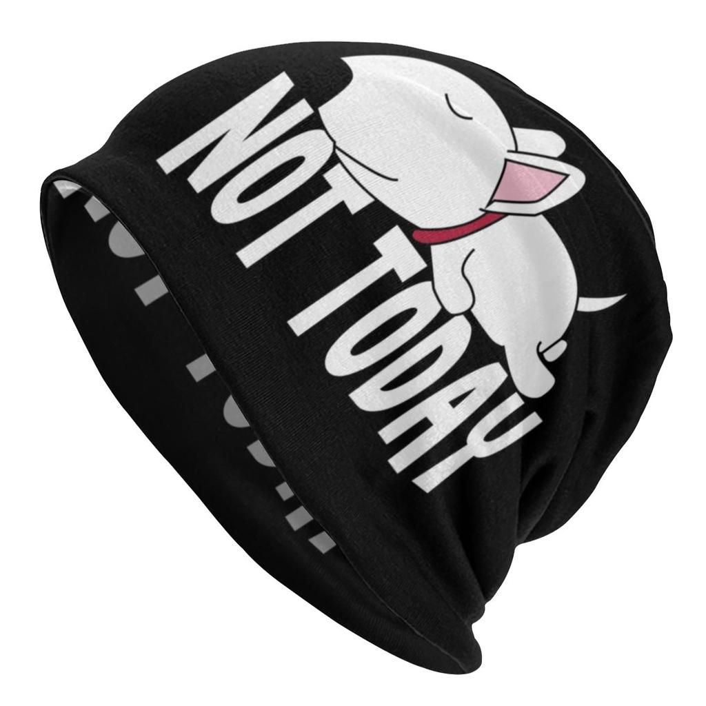 Niestandardowe śpiący Bull Terrier pies luźna czapka typu beanie kobiety unisex zwierząt szczeniak Hip Hop dzianiny Skullies czapki czapki na zimę