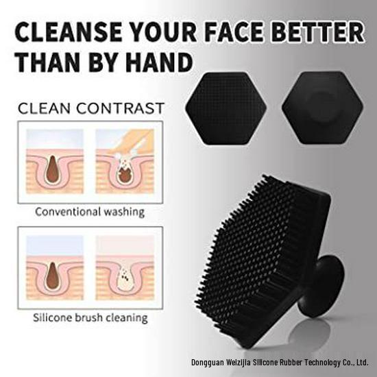 Silicone Face Cleansing & Exfoliating Brush - Gentle Skin Massager & Dead Skin Remover