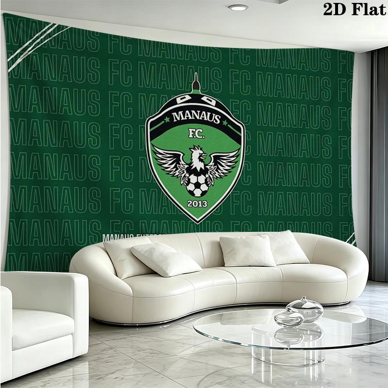 MANAUS FC Wall Tapestry Aesthetic Wall Hanging Printed Fabric Blanket Decorative Tapestries for Bedroom Living Room Home Decor