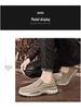 Men's Slip-On Canvas Shoes - Old Beijing Style, Thick Sole, Available in Extra Large Sizes up to 48