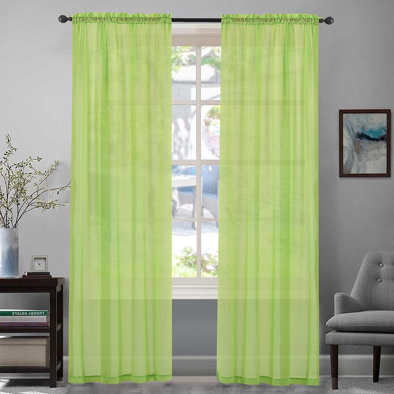 Simple Curtain Fabric Finished Product, Linen Plain Curtain, Living Room Bedroom Blackout Curtain Finished Product