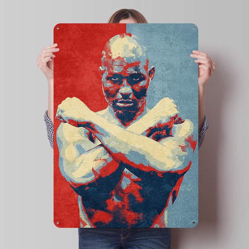 Bernard Hopkins Boxer Metal Posters Custom Vintage Metal Signs Wall Art Tin Plaque for Man Cave Modern Home Decoration Luxury