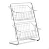 TwoTier Storage Rack SpaceSaving Countertop with Wire Baskets Compact Lavatory Organizer for