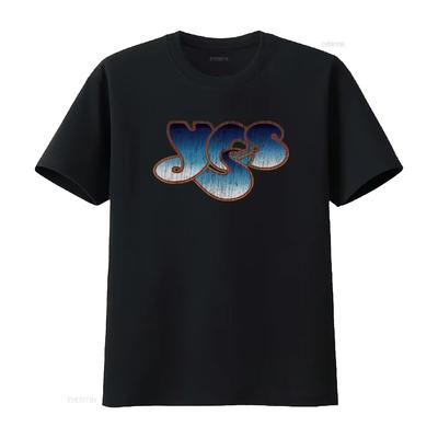 Yes T Shirt Vintage Logo Vintage Washed Unisex Homme Graphic Designer Clothes Slightly Comfortable Fashion Stretched Breathable