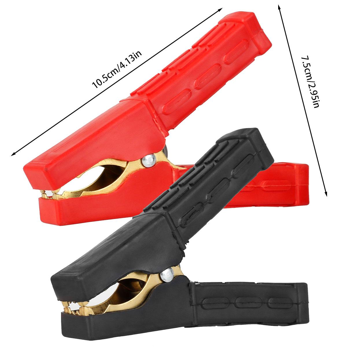 

500-1000 Амперний Затискач для Акумулятора з Чистої Міді Типу Крокодил Надміцний Затискач для Пускових Провідів Бустерний Роз єм для Легкових та Вантажних Автомобілів