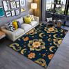 Floral Snake Moon Pattern Carpet Suitable As a Non-slip Mat for the Living Room or Bedroom Sofa