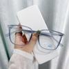Anti-Blue Glasses For Women Without Makeup Irregular Glasses Frame For Male Students Finished Myopia Glasses Black Frame