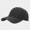 New Retro Literary and Artistic Plaid Versatile Cap for Men and Women Outdoor Leisure Breathable Face Small Visor