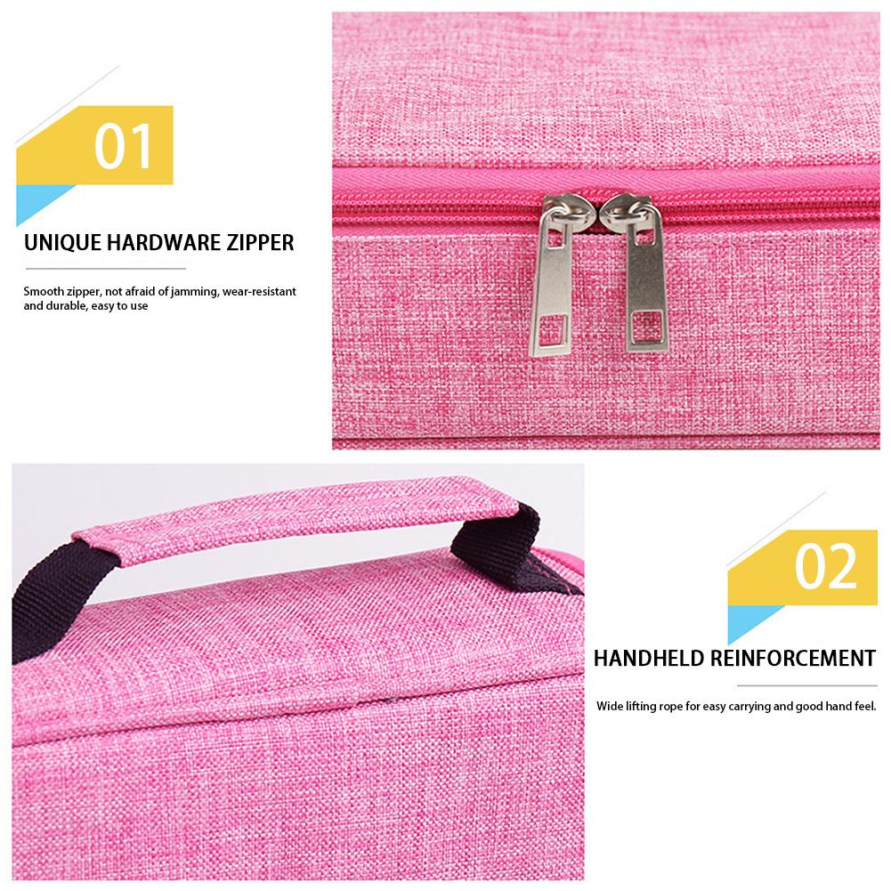 Large Capacity Pencil Bag Organizer 72 Holes Art Storage Pen Case Holder Portable Stationery Pencil Pouch For School/Office