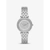 Mini Darci Pavé Silver-Tone Watch MK4591