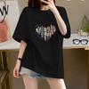 Women's Printed Cotton Short Sleeve T-Shirt Women's Summer 2025 New Loose White T-Shirt Skinny Top Trend