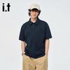 Izzue Men's Pure Cotton Short Sleeve Polo Shirt