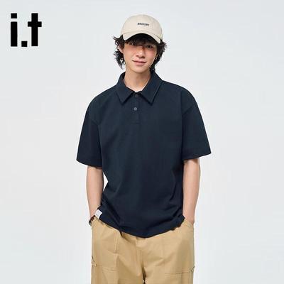 Izzue Men's Pure Cotton Short Sleeve Polo Shirt