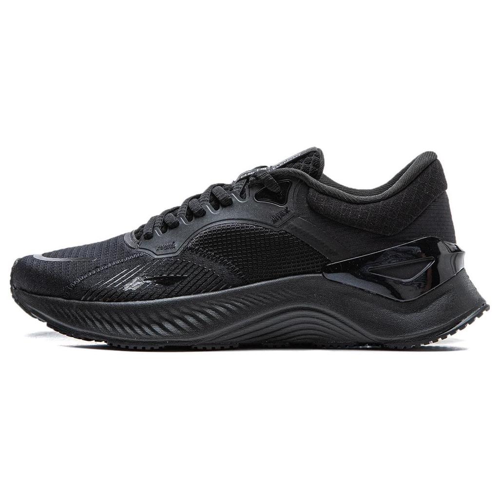 Li Ning Yue Ying Element Rebound Cushioning Low Top Running Shoes Women Running Shoes Black ARHT060-2
