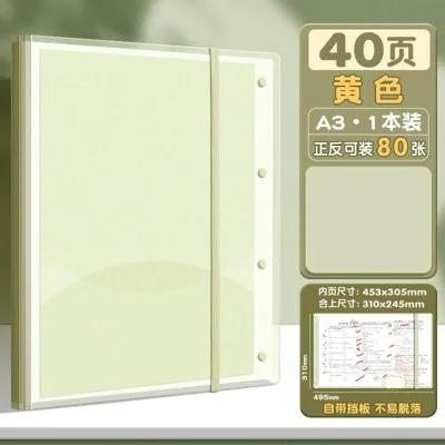 

students use transparent inserts to store papers in multiple layers,A3 paper storage bag, paper clip folder,