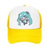 Hatsunes Mikus vocaloid Trucker Hat Unisex HipHop  Dad Hat Sun Hats Golf Hats Breathable Polyester Mesh Baseball Caps Summer