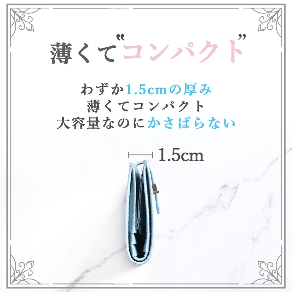 Ambitions Women's Bifold Wallet with Cute Drawstring, Slim, Cute, Large Capacity, Compact (Pink)