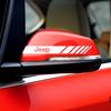 2Pcs Car Rearview Mirror Sticker Decal Waterproof Car Exterior Accessories For Jeep Wrangler Grand Cherokee Compass Renegade