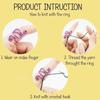 Adjustable Knitting Crochet Loop Ring Knittied Yarn Guide Hook Finger Faster Holder Thimble Crocheters Thread Ring Sewing Tools