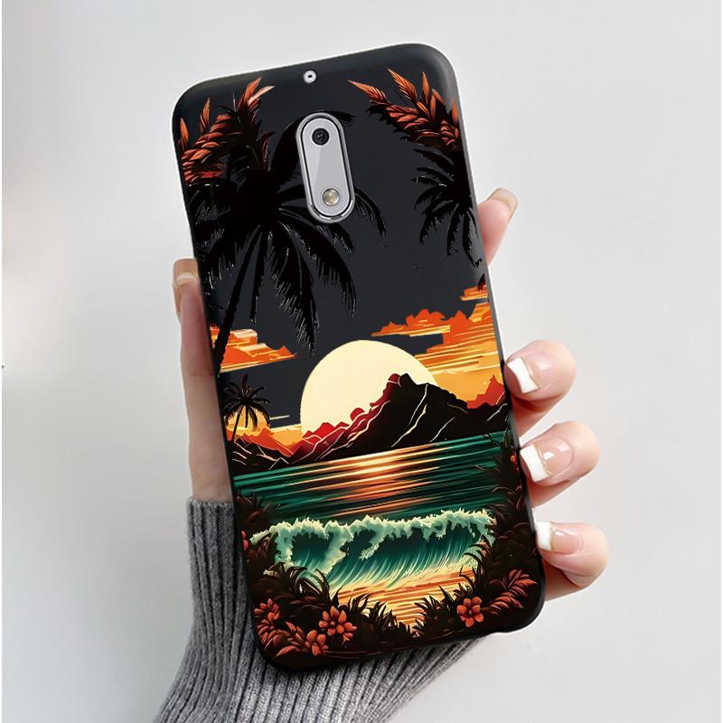For Nokia 6 New Fashionable Simple Black Phone Case For Nokia 6.1 Plus/Nokia X6 Soft Anti-Scratch Bumper Cute Rabbit Lamp Shell
