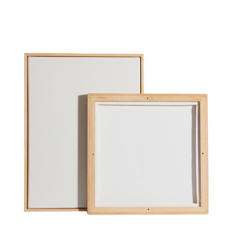Square Pine Wood Canvas Frame Set: Solid Wood Painting Panels & Creative Drawing Boards for Kids