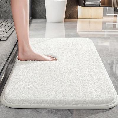 Tapis de salle de bain épais - Tapis de sol doux, moelleux, hypoallergénique, antidérapant et absorbant - Idéal pour le salon, la chambre, la douche, la baignoire et le sol de la salle de bain