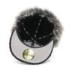 New Era 59FIFTY DOGEAR Plain Dog Ear Size 7 5950 DOGEAR BOA BLK Flip-Down Cap, Black, 1/4,