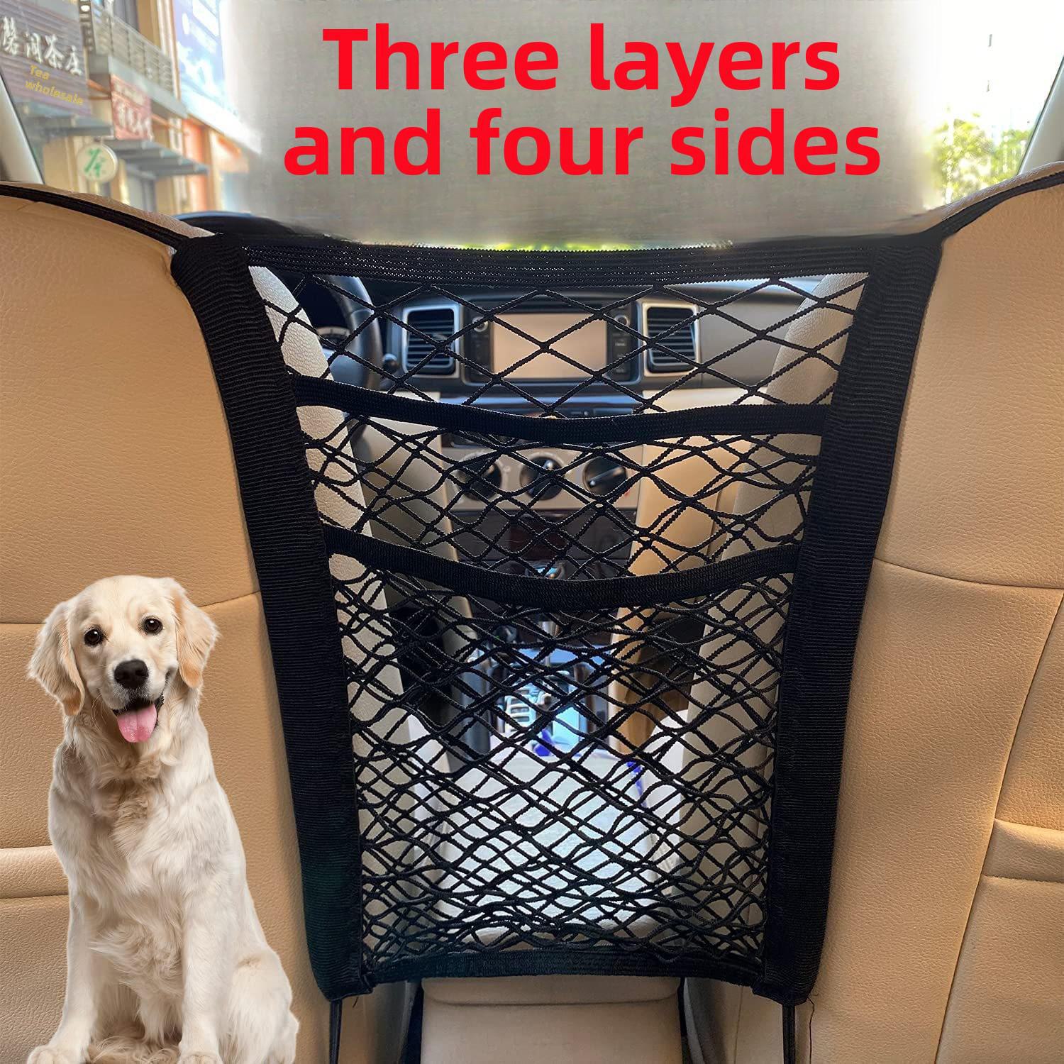 

Двухслойная сетчатая сумка для хранения аксессуаров и мелочей на сиденье автомобиля.