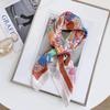 New Small Square Scarf Retro Three-dimensional Printing Silk Scarf Decoration Simulation Silk Scarf Headscarf Multi-purpose