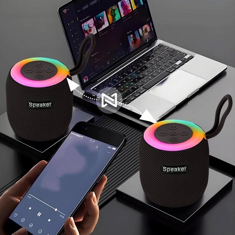 Mini Bluetooth Speaker with Lanyard Ultra Light Portable Mini Speaker for Backpacking Travel Home Daily Use