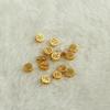 14k Gold-Filled Color-Retaining Double-Sided 'Fu' Spacer Beads, 5mm, for DIY Bracelet Jewelry.