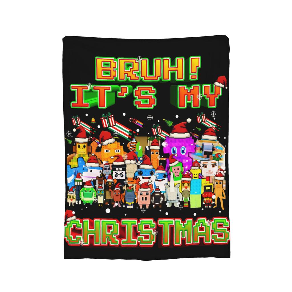 Steal a Brainrot Game Blanket Flannel Super Soft Throw Blanket for Bedroom Sofa Bedspread