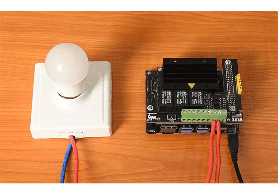 Micro-Snow Jetson Nano 3-Way Smart Home Relay Board with Isolated Anti-Interference Control