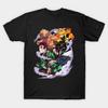 Asian Size Cotton Unisex Tshirt Print T-shirt Demon Slayer T-shirt No-Cut Print Regular Fit