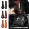 Autositz Kopfstützenbezug Wildleder Perforiertes Kissenbezug Polster für C4 C3 C5 C1 C2 C6 C4L DS3 DS4 Berlingo Picasso Jumper