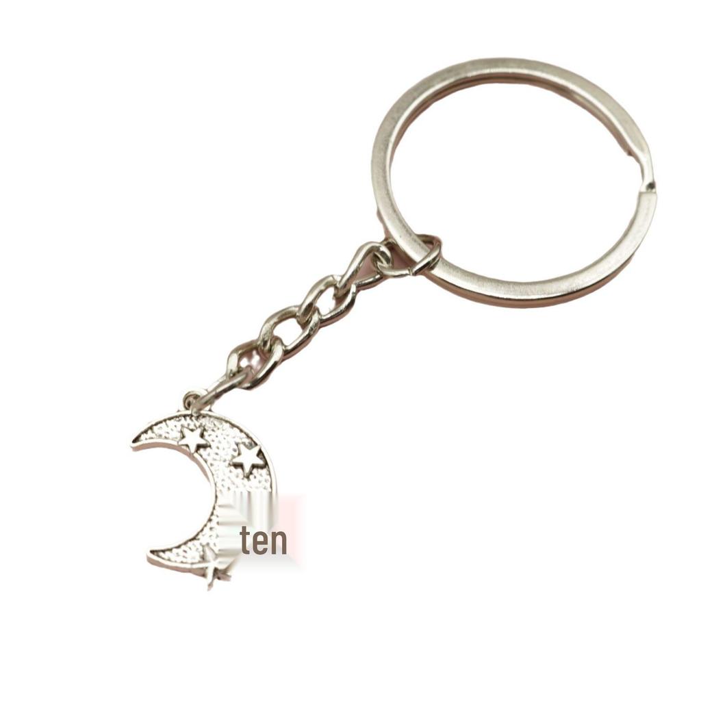 Star Moon Keychain Pendant