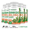 Capsule di estratto di Ginkgo biloba, 120 mg per dose, alta concentrazione di essenza di ginkgo, adatte sia per uomini che per donne.