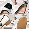 One word with Mary Jane shoes women's autumn new light mouth square head color matching temperament single shoes women