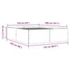 Bed Frame Grey Sonoma 150 x 200 cm Engineered Wood