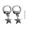 Creative Punk Star Earings Unisex Ear Jewelry Drop Earrings Star Hoop Earrings