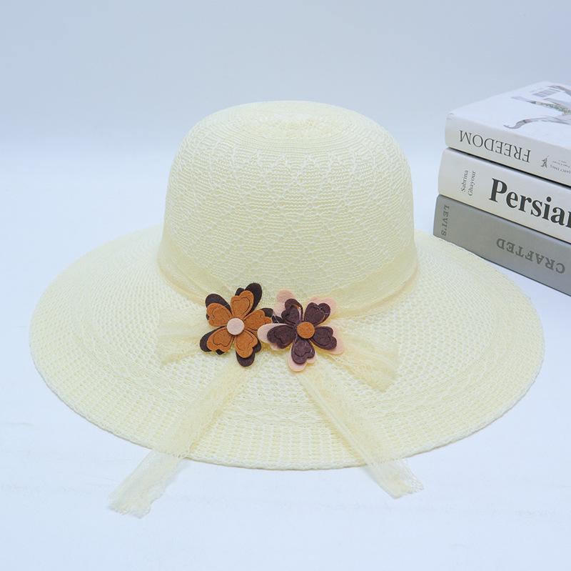 Women's Summer Wide Brim Straw Sun Hat for Beach & Vacation