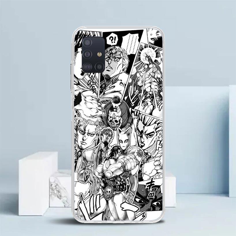 JoJo Kira Yoshikage Killer Queen Soft Cover for Samsung Galaxy A12 A22 A32 A52 A72 A02S Phone Case Note 20 Ultra 10 S10 Plus A51