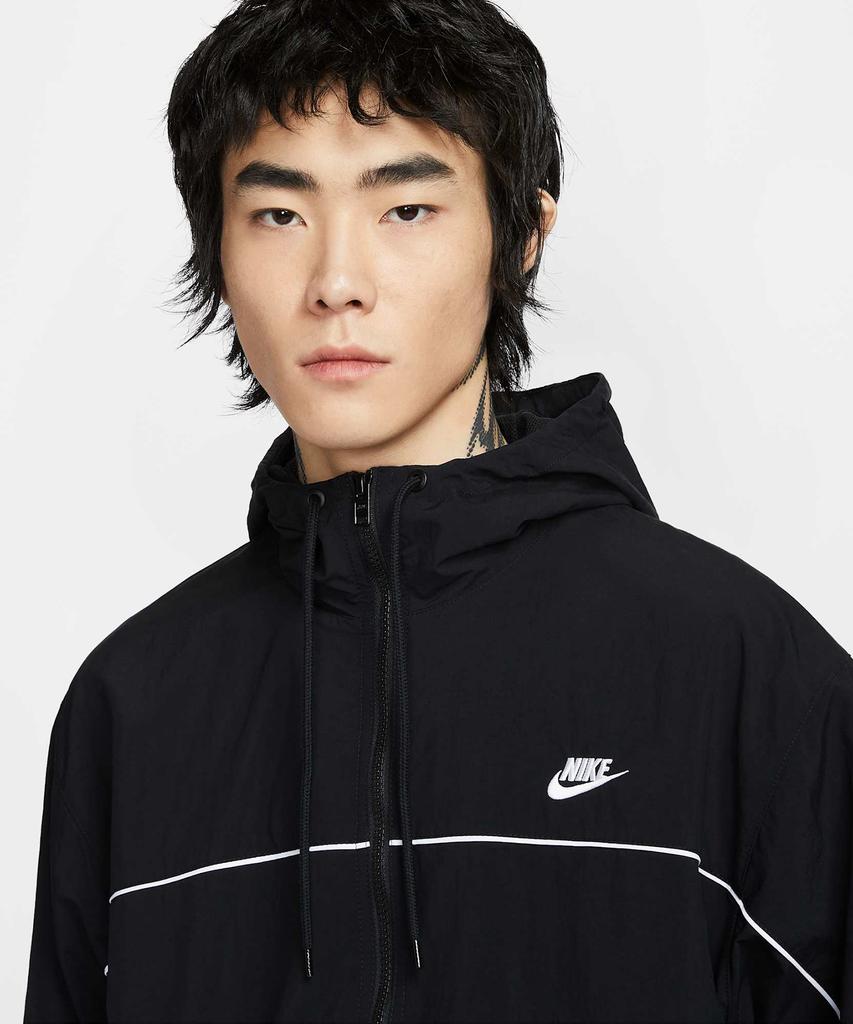 Nike Club Hooded Jacket M - Black:White / Hj2013-010