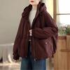 Women's 2025 Winter Korean Style Retro Cotton Jacket with Hood