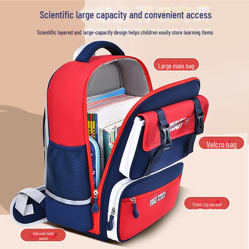 Sesame Baby Wear-Resistant Backpack for Boys & Girls, Grades 1-6, Large Capacity