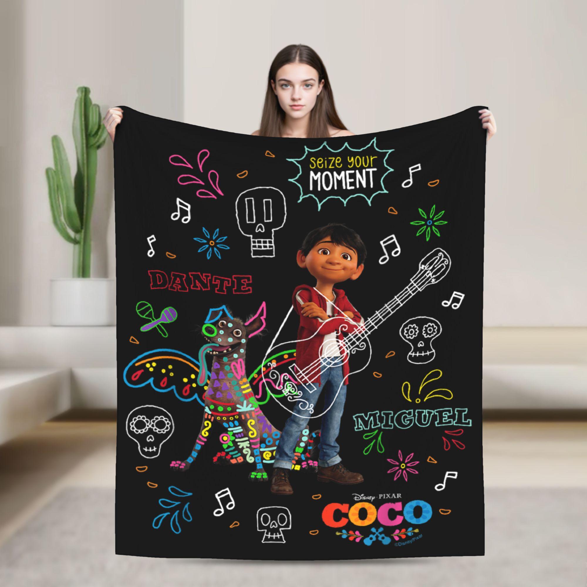 Плед Коко Мигель и Данте «Поймай свой момент» Фланелевый Портативный Легкий Тонкий Плед Домашнее Постельное Белье Пледы Коврик Кусок 30x40in