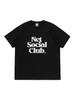 NET SOCIAL CLUB Half Tone Blur Logo Tee (Black)