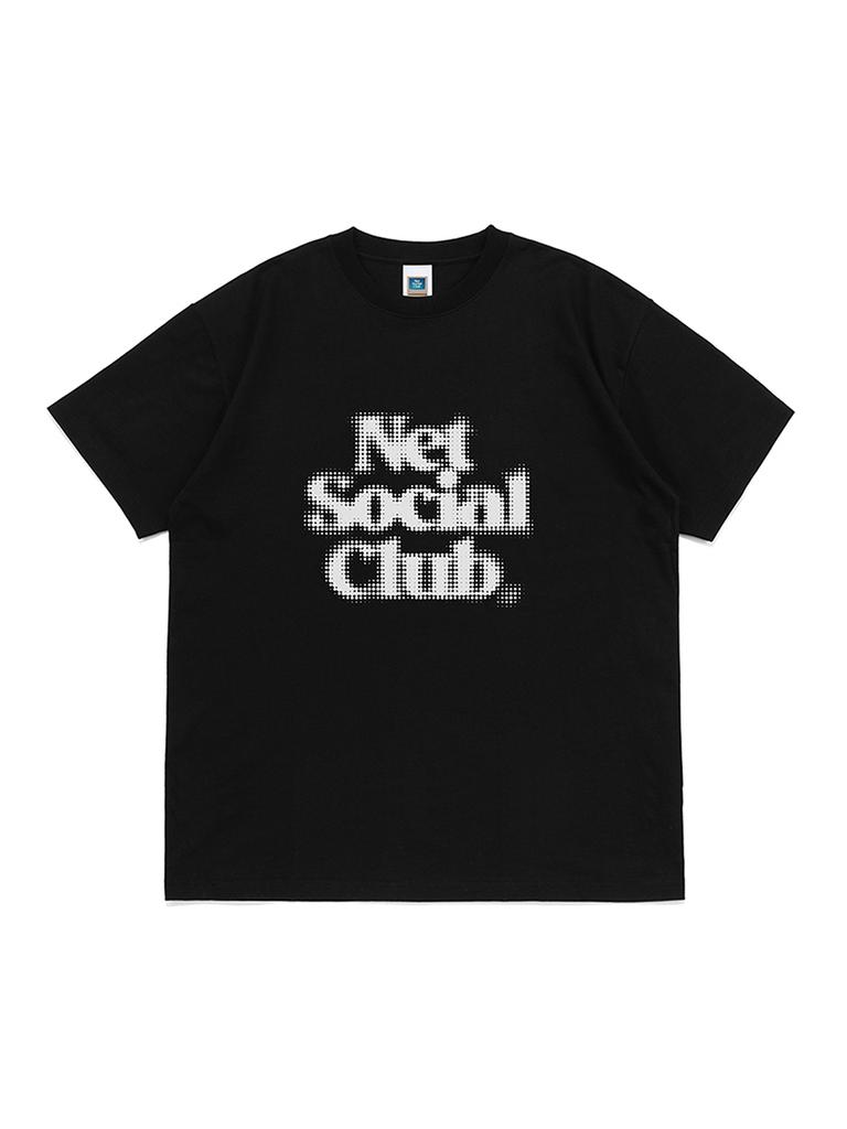 NET SOCIAL CLUB Half Tone Blur Logo Tee (Black)