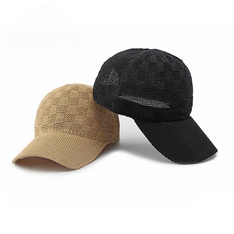 Hat Ladies Baseball Cap Personalized Knitted Mesh Cap Summer Sun Protection Sun Hat Vintage